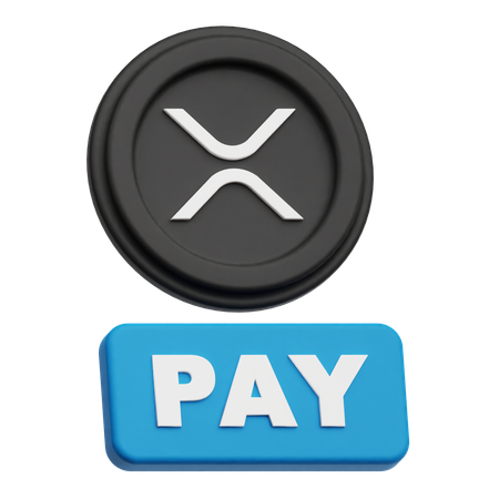 Pagamento com moeda XRP  3D Icon