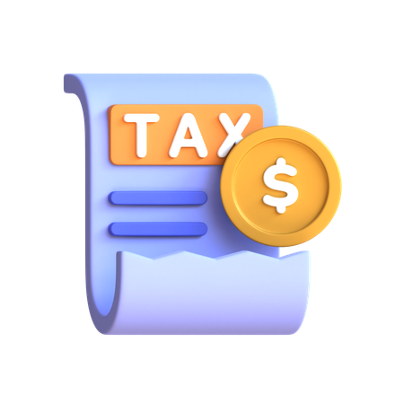 Pagamento de taxa  3D Icon