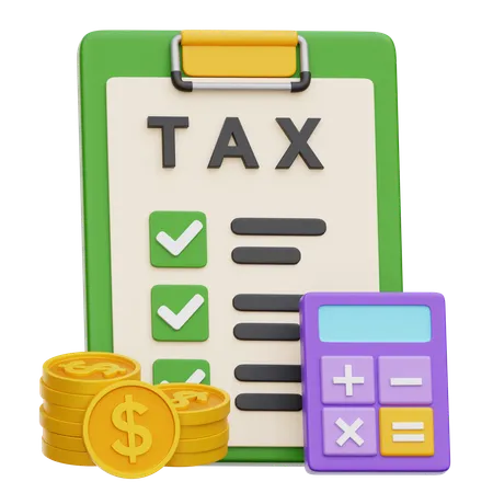 Pagamento de taxa  3D Icon