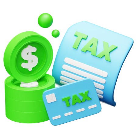 Pagamento de taxa  3D Icon