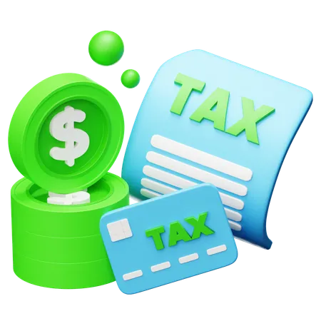 Pagamento de taxa  3D Icon