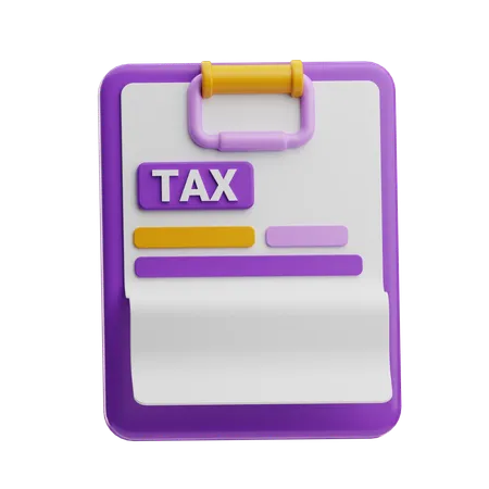 Pagamento de taxa  3D Icon