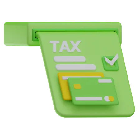 Pagamento de taxa  3D Icon