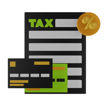 Pagamento de taxa  3D Icon