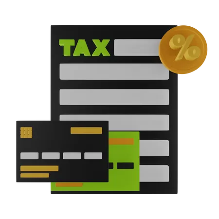 Pagamento de taxa  3D Icon