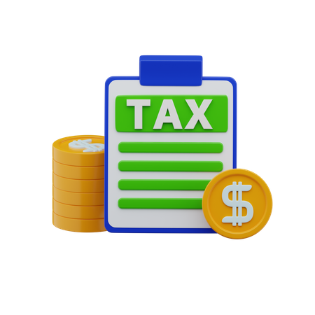 Pagamento de taxa  3D Icon