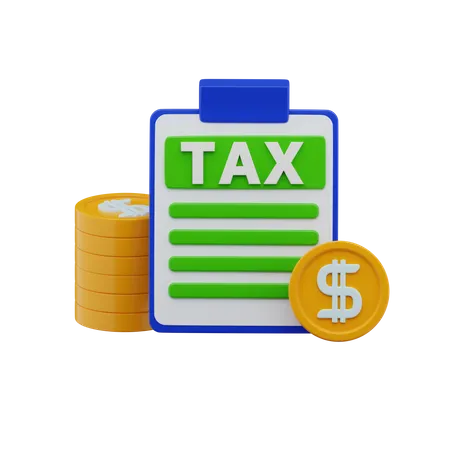 Pagamento de taxa  3D Icon