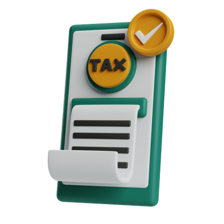 Pagamento de taxa  3D Icon