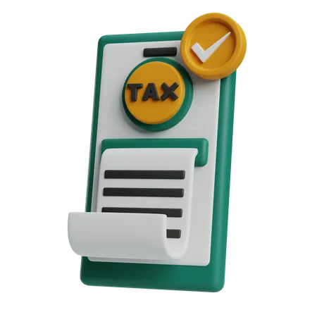 Pagamento de taxa  3D Icon