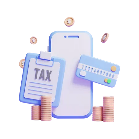 Pagamento de taxa  3D Icon