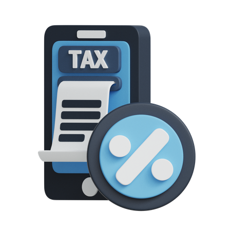 Pagamento de impostos on-line  3D Icon