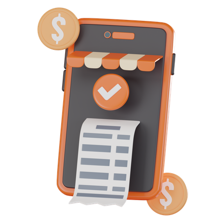 Pagamento digital  3D Icon