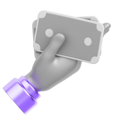 Pagamento em dinheiro  3D Icon