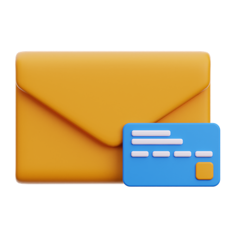 E-mail de pagamento  3D Icon