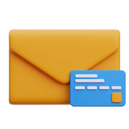 E-mail de pagamento  3D Icon