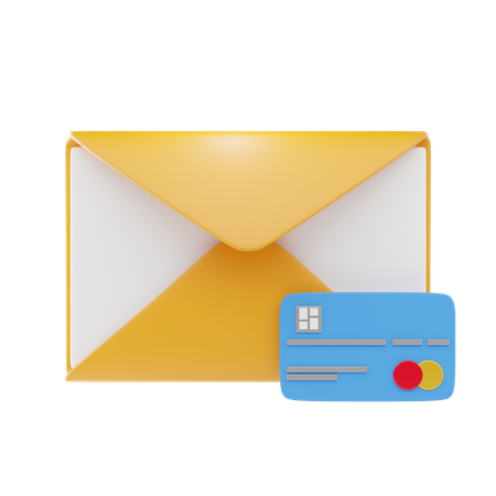 E-mail de pagamento  3D Icon