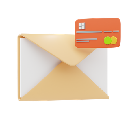 E-mail de pagamento  3D Icon