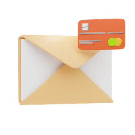 E-mail de pagamento  3D Icon