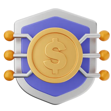 Proteção de escudo de pagamento  3D Icon