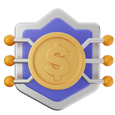 Proteção de escudo de pagamento  3D Icon