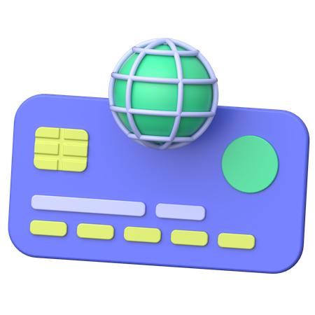 Pagamento global  3D Icon