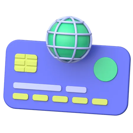 Pagamento global  3D Icon