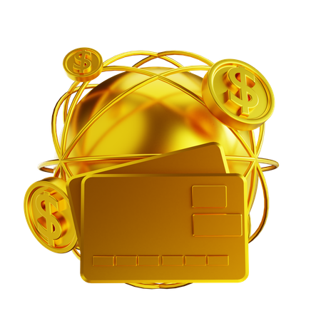 Pagamento global  3D Icon