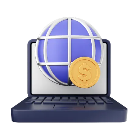 Pagamento internet  3D Icon