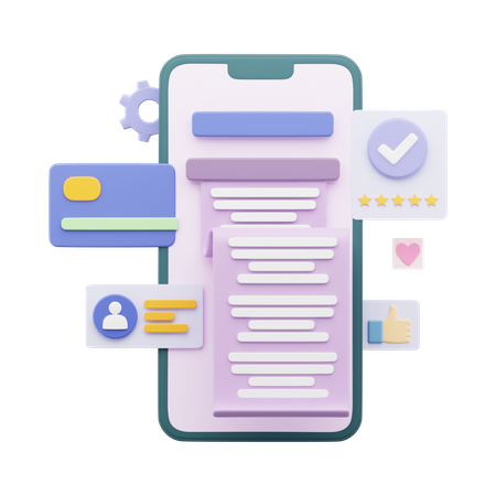 Pagamento móvel  3D Icon
