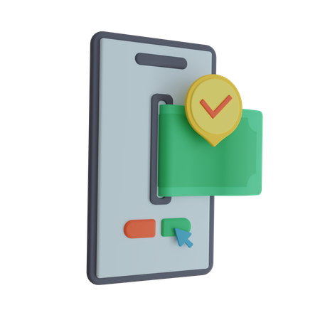 Pagamento móvel  3D Icon