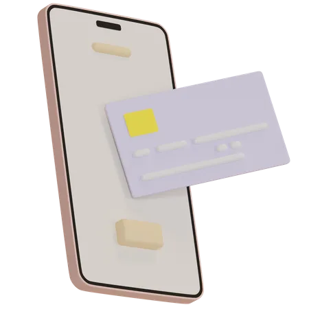 Pagamento móvel  3D Icon