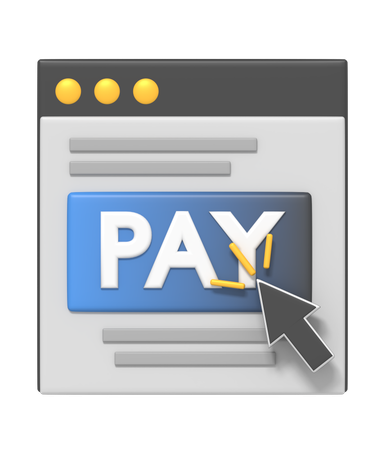 Pagamento on-line  3D Icon