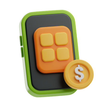 Pagamento qr  3D Icon