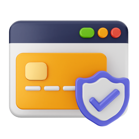 Pagamento seguro  3D Icon