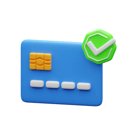 Pagamento verificado  3D Icon