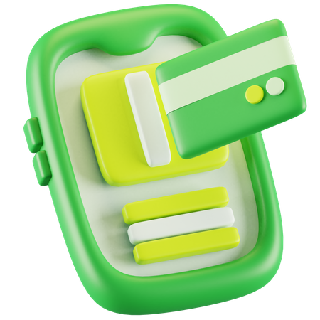 Pagamentos on-line  3D Icon