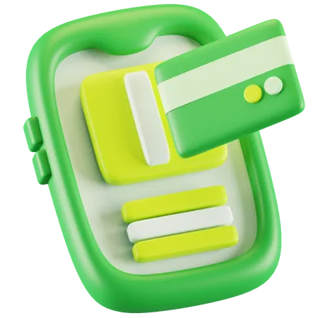 Pagamentos on-line  3D Icon