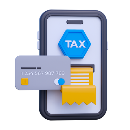 Pagar impuestos en línea  3D Icon