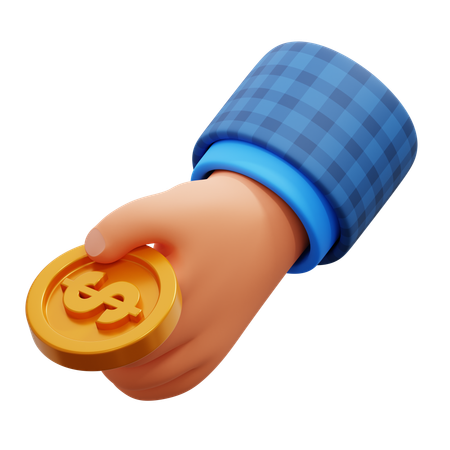 Pagar moneda  3D Icon