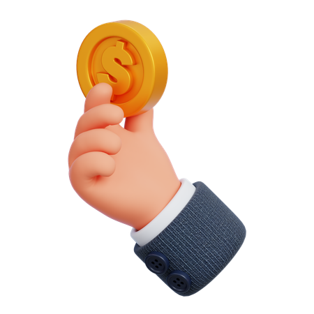 Pagar moneda  3D Icon