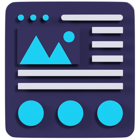 Page de destination  3D Icon