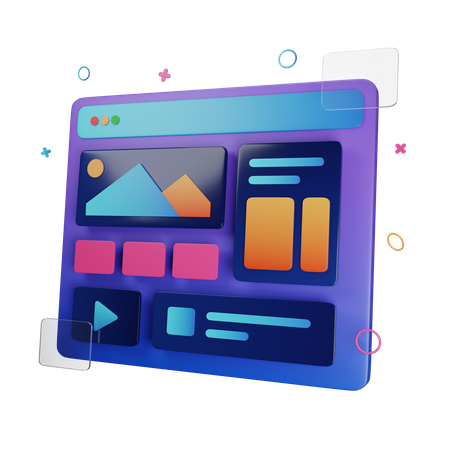 Page de destination  3D Icon