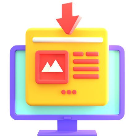 Page de destination  3D Icon