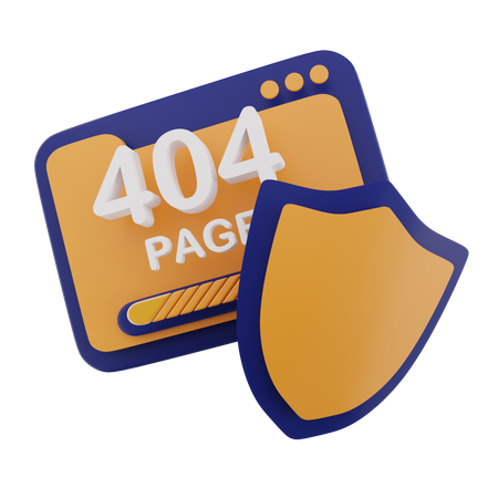 Page d'erreur  3D Icon