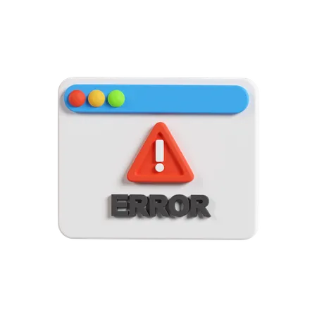 Page Error 3D Icon