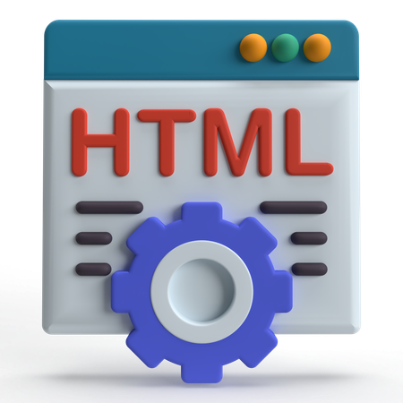 Page HTML  3D Icon