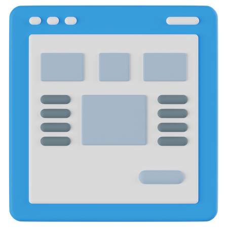 Page Layout  3D Icon