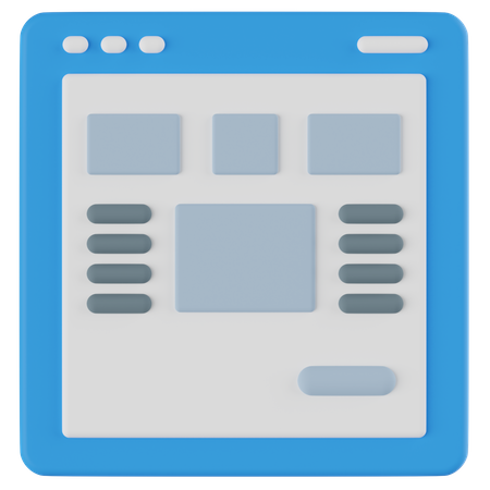 Page Layout  3D Icon