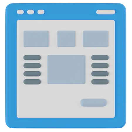 Page Layout  3D Icon