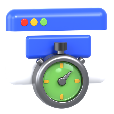 Page Load Time  3D Icon